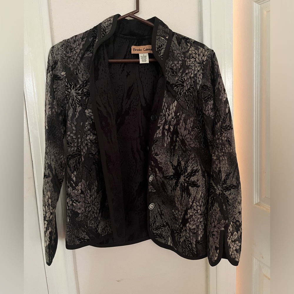 Black Floral Jacket